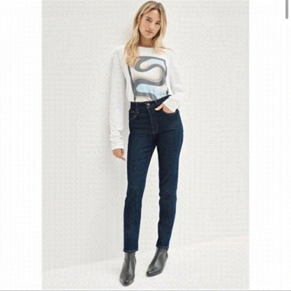 Aritizia Denim Forum The Yoko High Rise Slim 26L Size 25